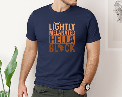 brand:Bella Canvas|color:Navy|Melanin Black History Month T Shirt 2 Graphic T-Shirt