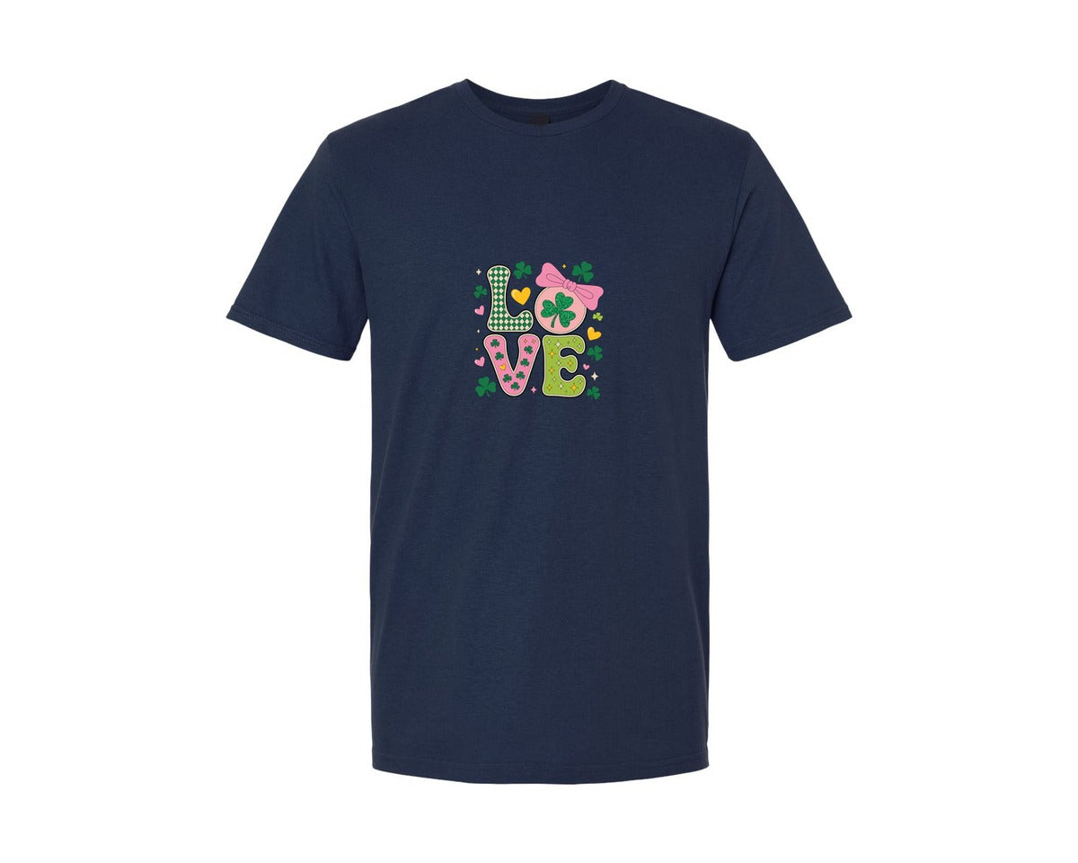 brand:Generic|color:Navy|St Patricks Day Love 3 Graphic T-Shirt