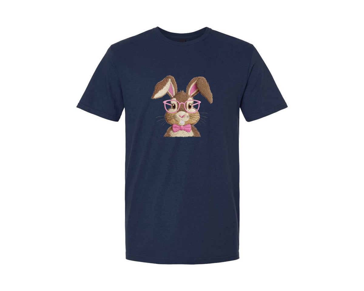 brand:Generic|color:Navy|Retro Easter Bunny 9 Graphic T-Shirt