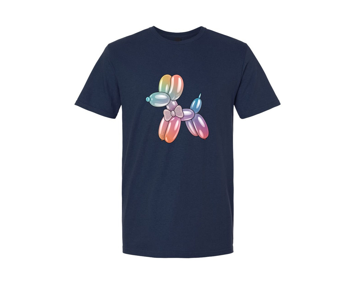 brand:Generic|color:Navy|Glam Balloon Dog 4 Graphic T-Shirt