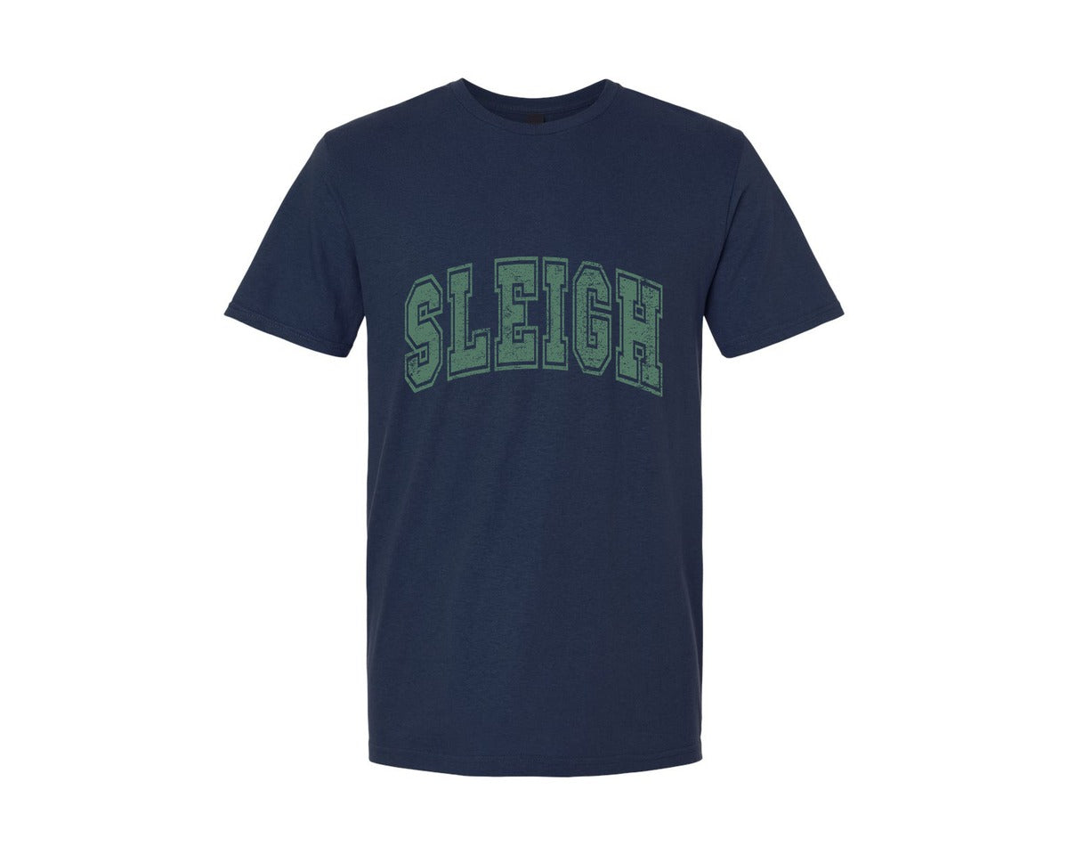 brand:Generic|color:Navy|Funny Christmas Shirt Sleigh Graphic T-Shirt