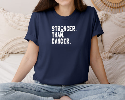 Stronger Than Cancer Awareness T Shirt Graphic T-Shirt