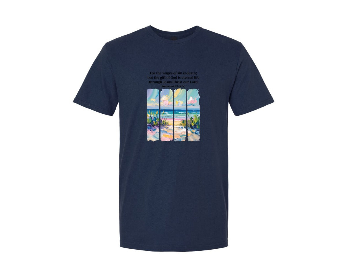 brand:Generic|color:Navy|Jesus Christ Christian Bible Verse 2 Graphic T-Shirt