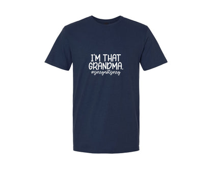 brand:Generic|color:Navy|Im That Grandma Graphic T-Shirt