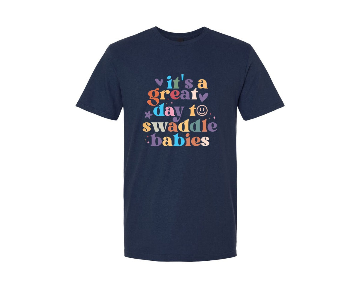 brand:Generic|color:Navy|Its A Beautiful Day To Catch Babies Graphic T-Shirt