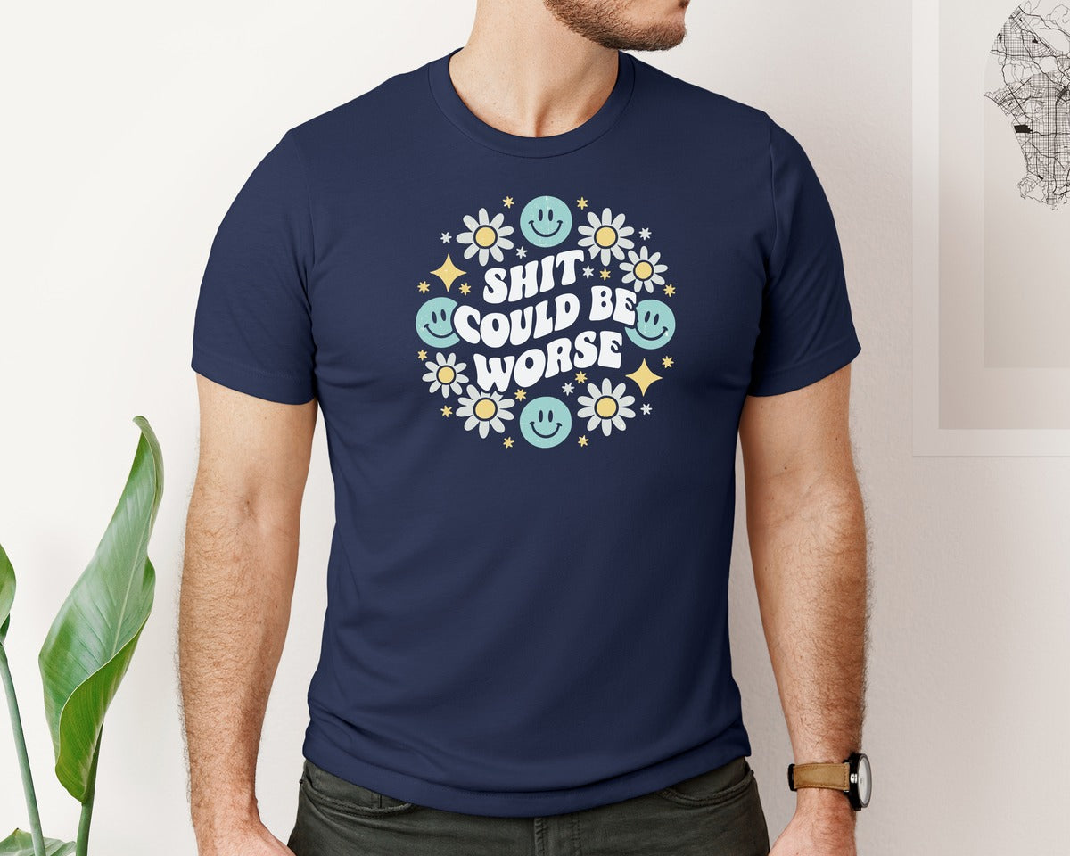 brand:Bella Canvas|color:Navy|Mental Health Graphic T-Shirt