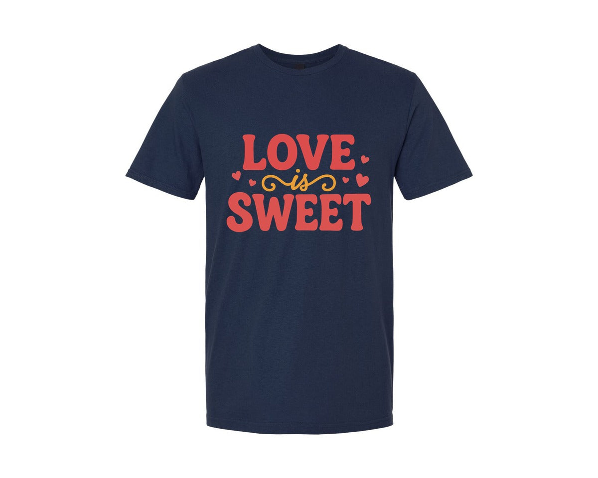 brand:Generic|color:Navy|Love Is Sweet 6 Graphic T-Shirt