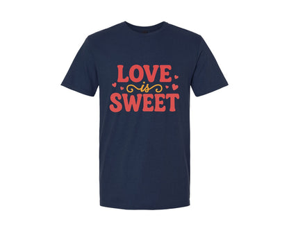 brand:Generic|color:Navy|Love Is Sweet 6 Graphic T-Shirt