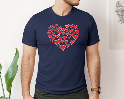 brand:Bella Canvas|color:Navy|Valentine 30 Designs Graphic T-Shirt
