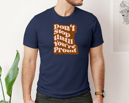 brand:Bella Canvas|color:Navy|Affirmation Quotes Graphic T-Shirt