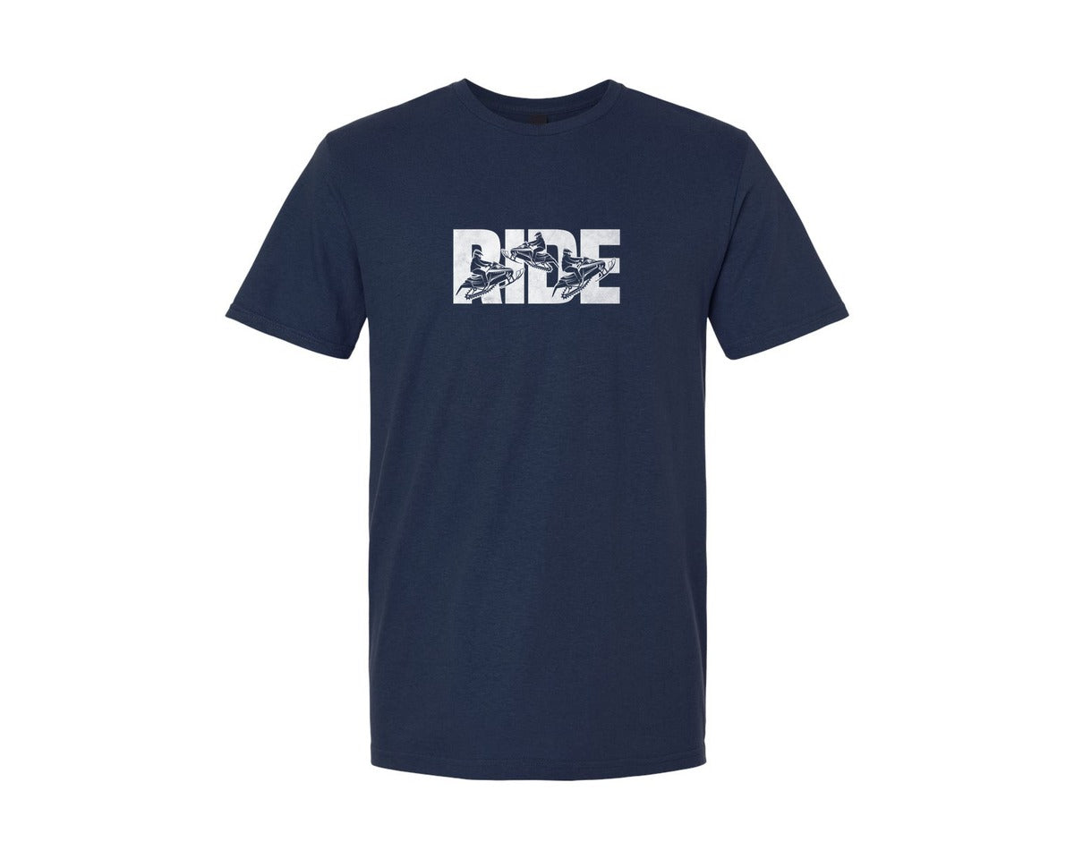 brand:Generic|color:Navy|Snowmobile Shirt Ride Snowmobile Design Graphic T-Shirt