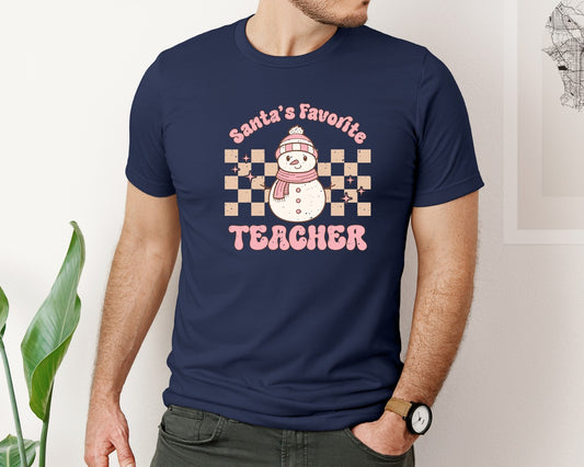 Santas Favorite Teacher 11 Graphic T-Shirt