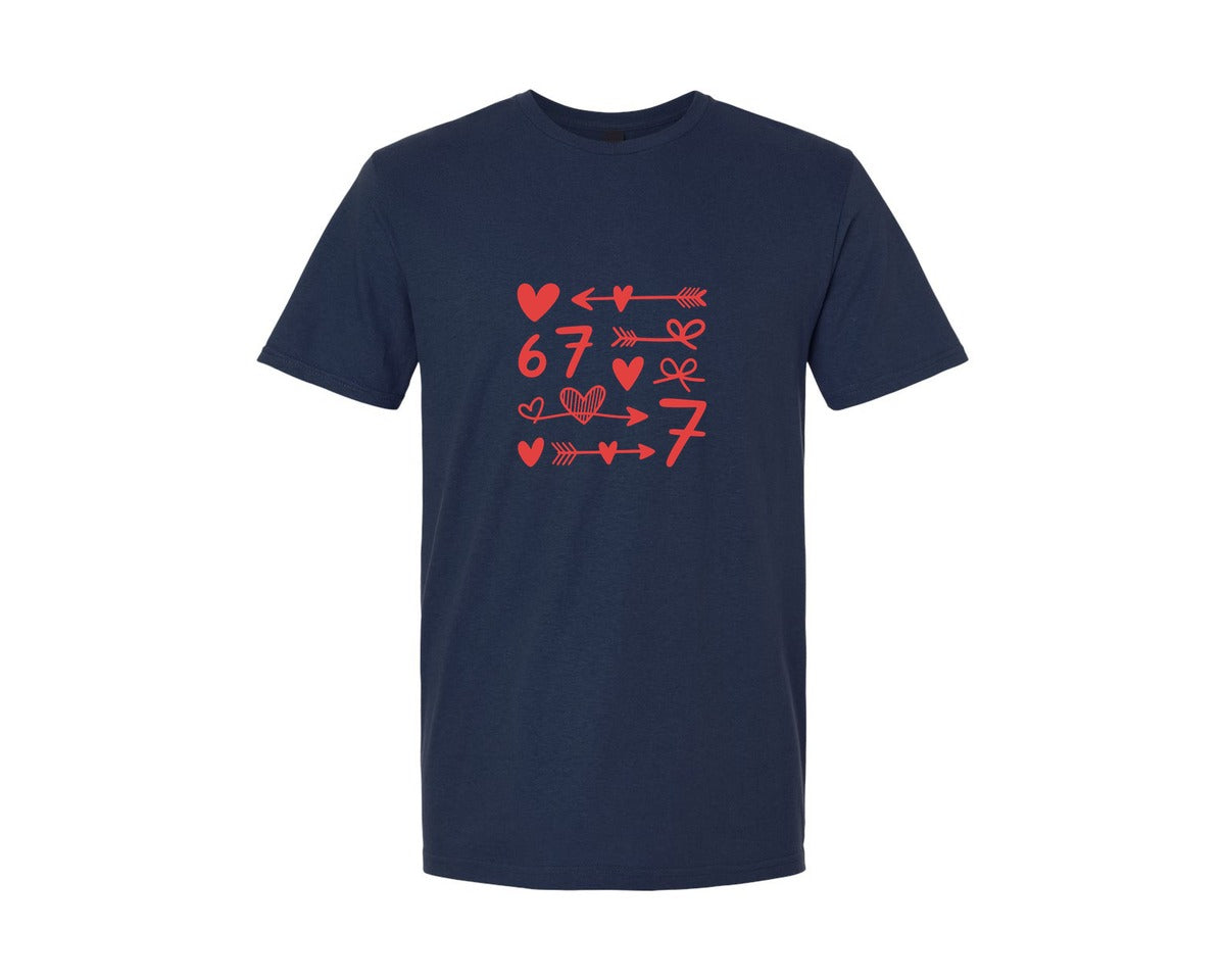 brand:Generic|color:Navy|Six Seven Love Graphic Graphic T-Shirt