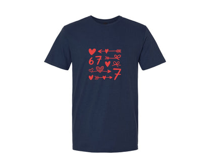 brand:Generic|color:Navy|Six Seven Love Graphic Graphic T-Shirt