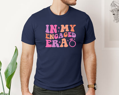 brand:Bella Canvas|color:Navy|In My Engaged Era 3 Graphic T-Shirt