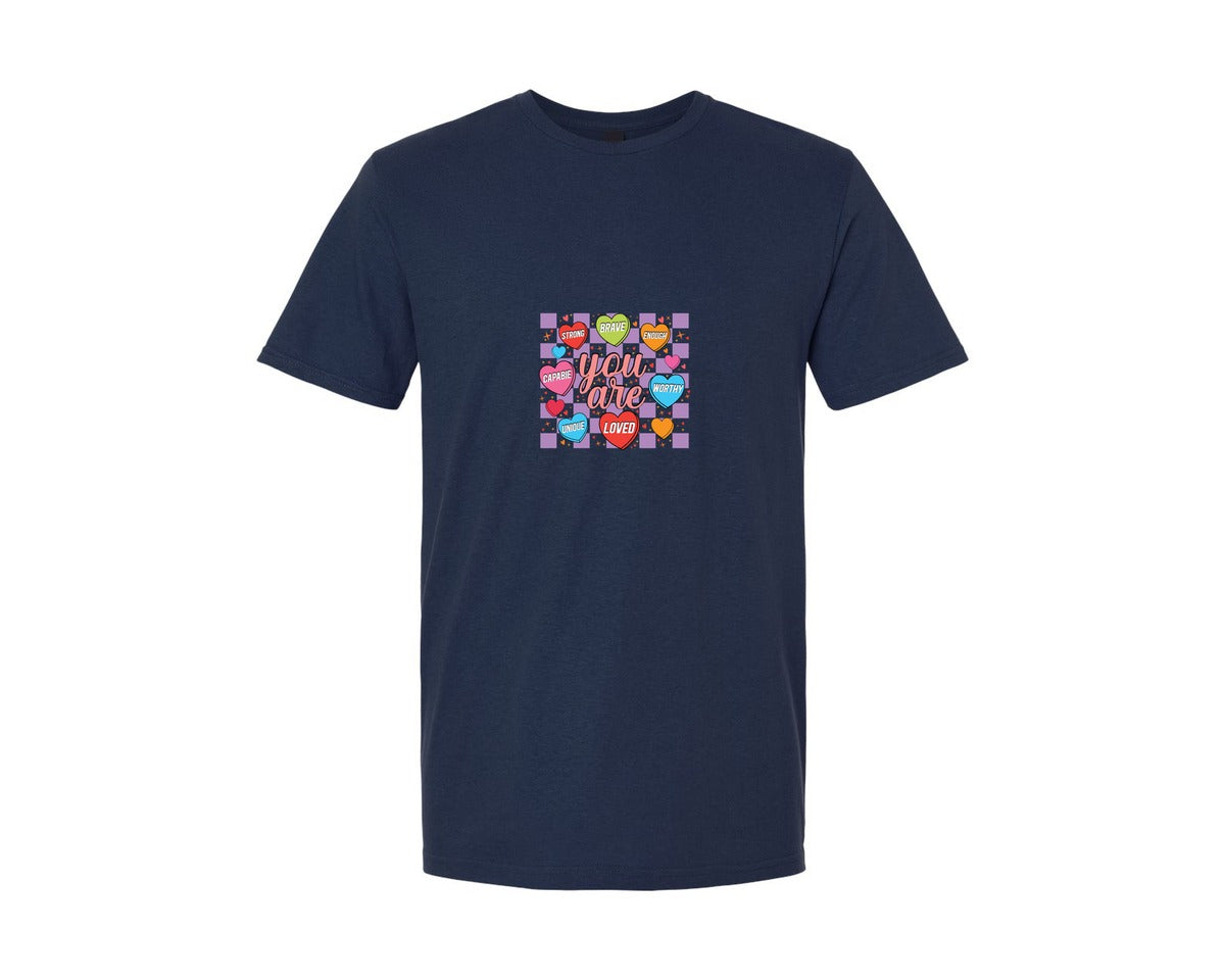 brand:Generic|color:Navy|Christian Self Love Valentines Day 9 Graphic T-Shirt