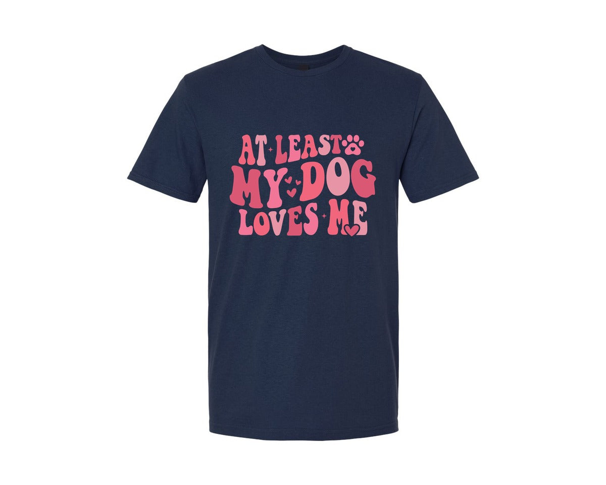 brand:Generic|color:Navy|Dog Valentine Funny Lover Gift Graphic T-Shirt