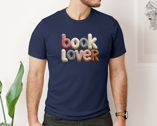 Chunky Book Lover Yarn Graphic T-Shirt