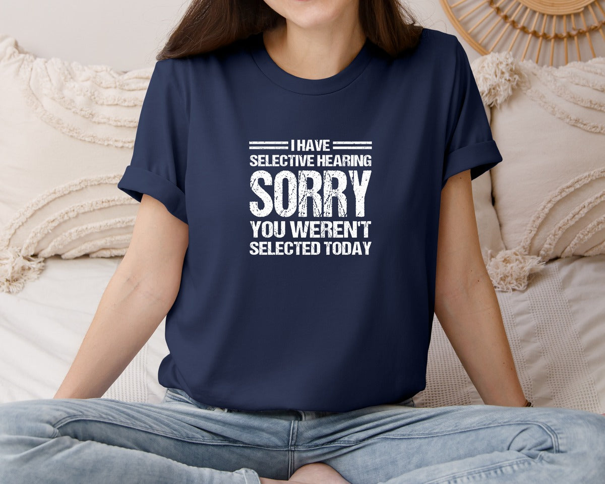 brand:Bella Canvas|color:Navy|Funny Sarcastic Humor T Shirt Design Graphic T-Shirt