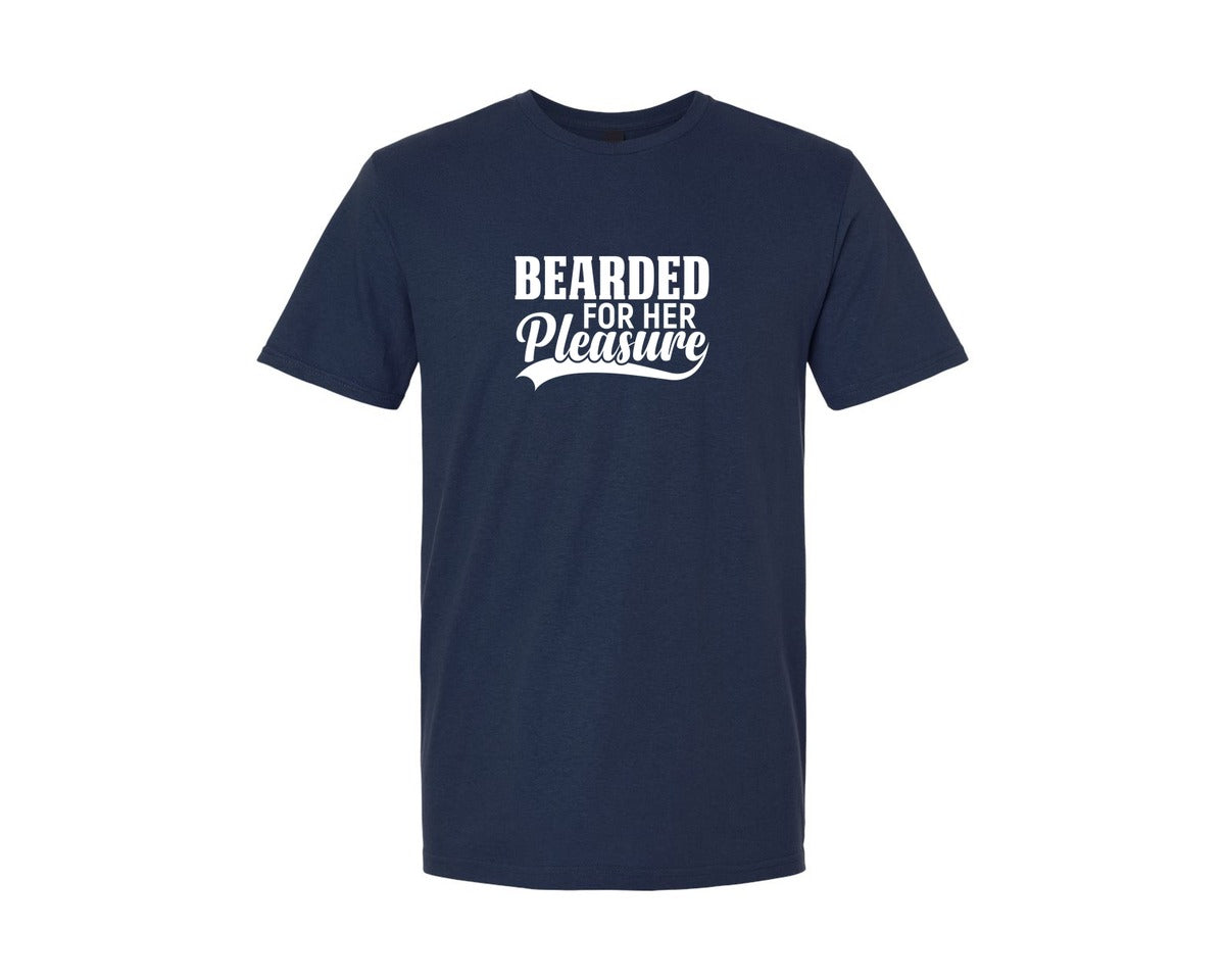 brand:Generic|color:Navy|Bearded For Her Pleasure File Graphic T-Shirt