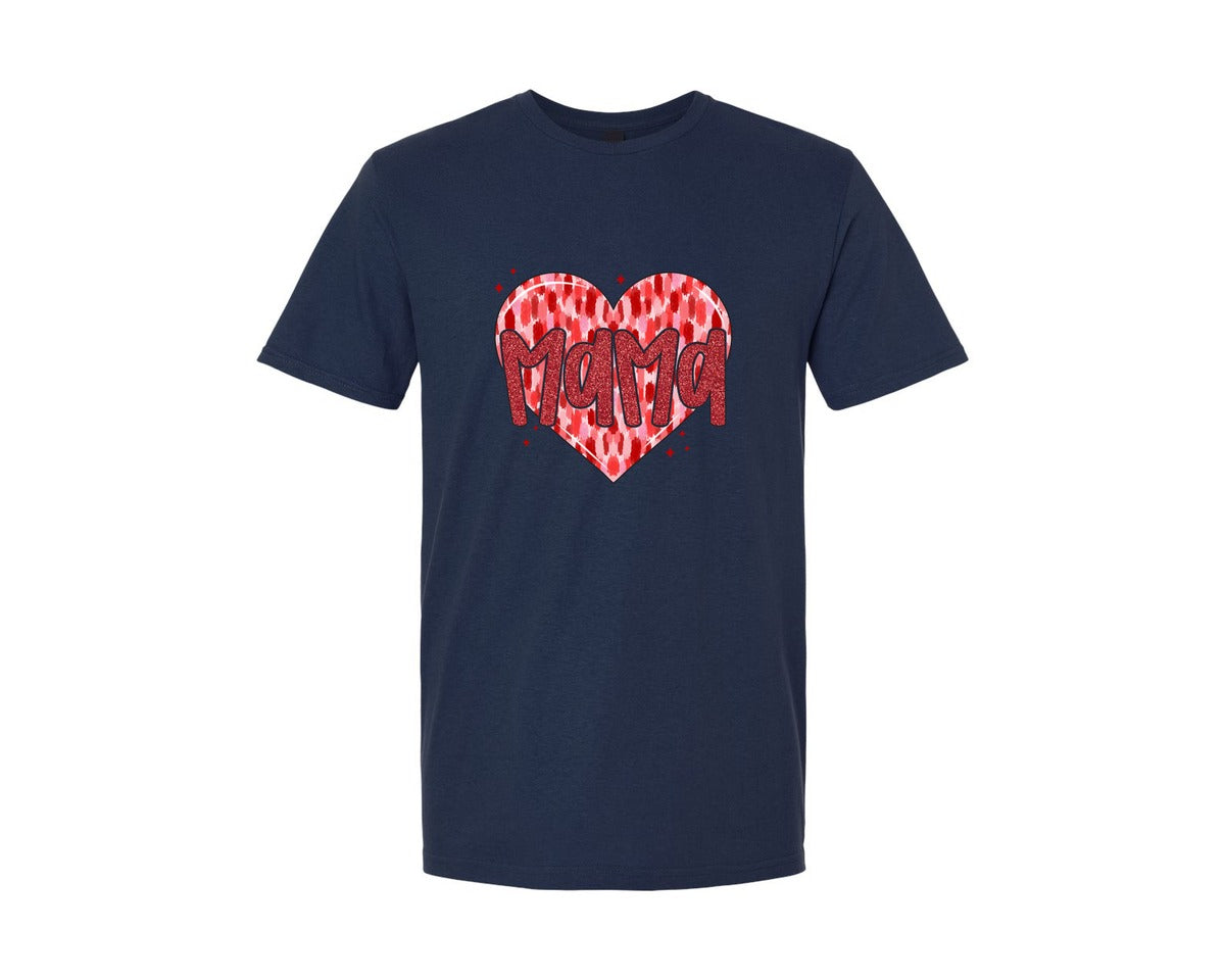 brand:Generic|color:Navy|Valentine Mama Coquette 10 Graphic T-Shirt