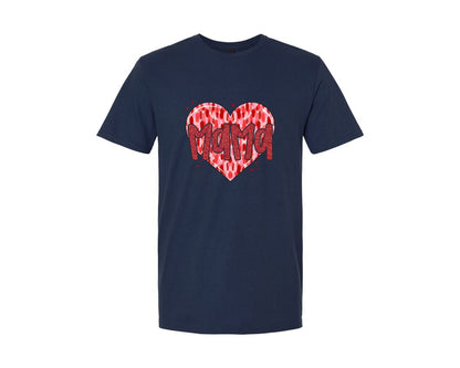 brand:Generic|color:Navy|Valentine Mama Coquette 10 Graphic T-Shirt