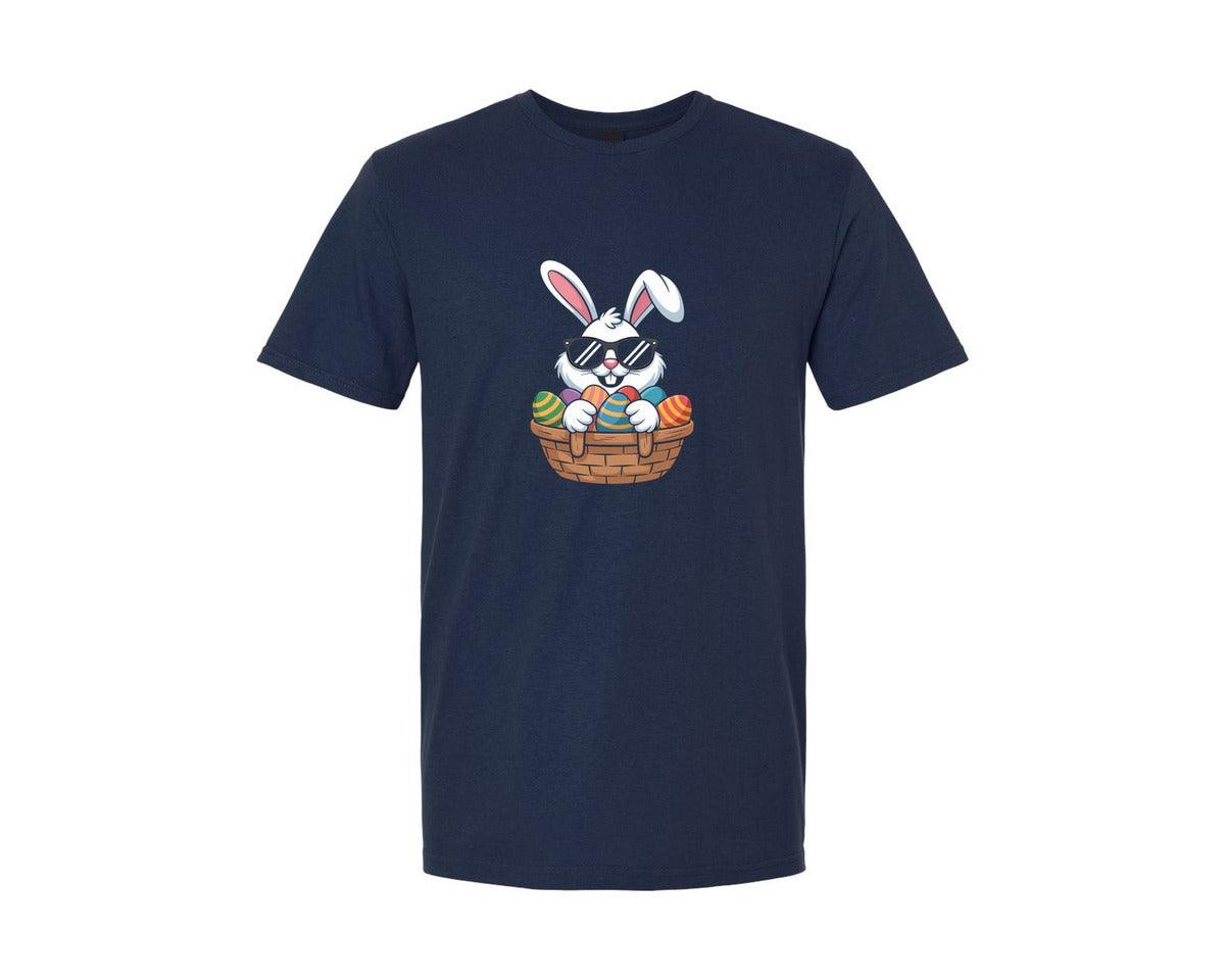 brand:Generic|color:Navy|Cool Bunny Easter Cute Bunny Graphic T-Shirt