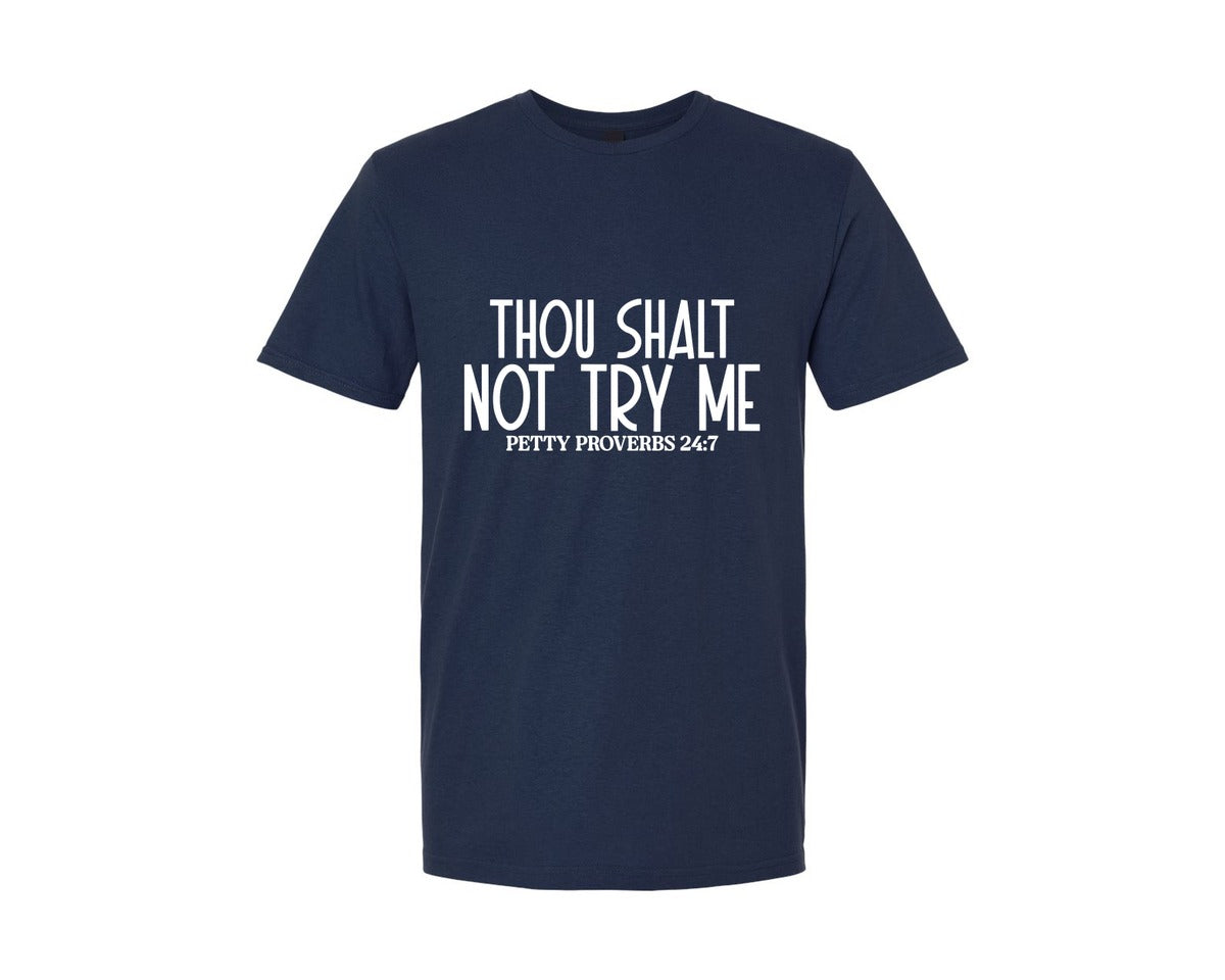 brand:Generic|color:Navy|Petty Proverbs Funny Tshirt Print Graphic T-Shirt