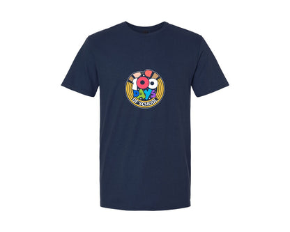 brand:Generic|color:Navy|100 Days Of School T Shirt Design 601 Graphic T-Shirt