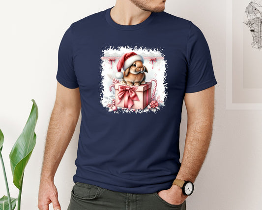 Bunny Christmas Square Tshirt Graphic T-Shirt