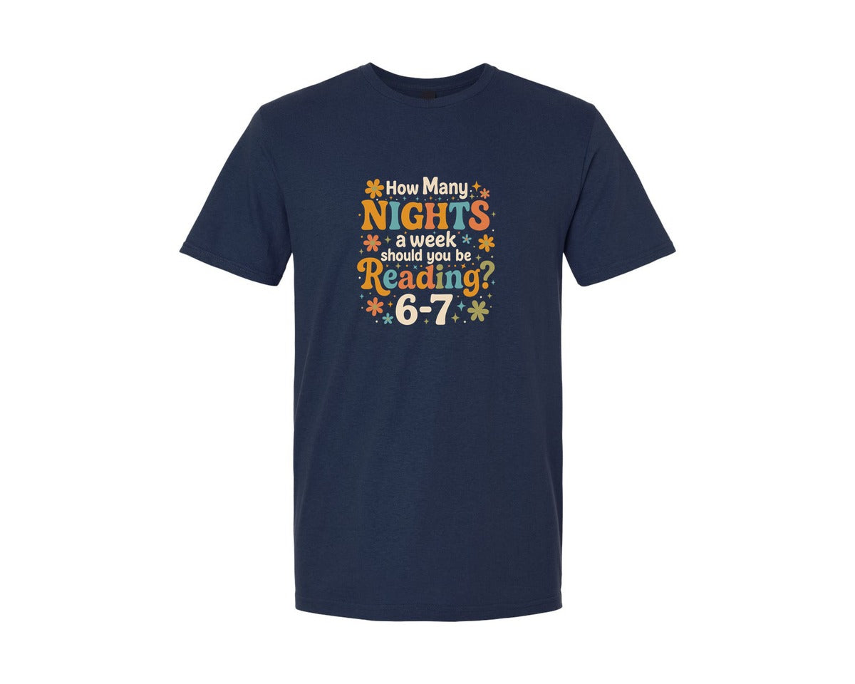 brand:Generic|color:Navy|67 Funny Six Seven 6 7 Meme Reading Graphic T-Shirt