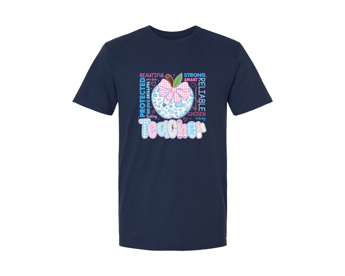 brand:Generic|color:Navy|Teacher Back To School 4 Graphic T-Shirt