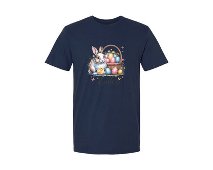 brand:Generic|color:Navy|Happy Easter Bunny Eggs 5 Graphic T-Shirt