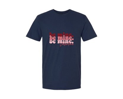 brand:Generic|color:Navy|Be Mine Valentine 5 Graphic T-Shirt