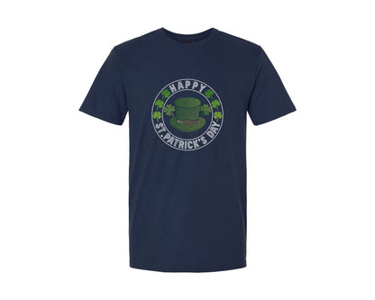 brand:Generic|color:Navy|Happy St Patricks Day Rhinestone Graphic T-Shirt