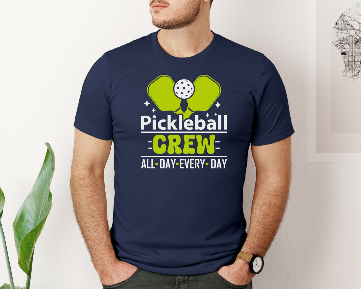 brand:Bella Canvas|color:Navy|Pickleball Crew All Day Every Day 2 Graphic T-Shirt