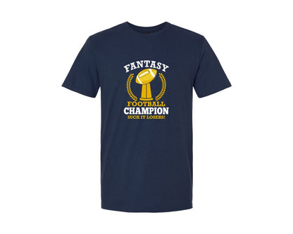 brand:Generic|color:Navy|Fantasy Football Champion Suck It Losers Graphic T-Shirt