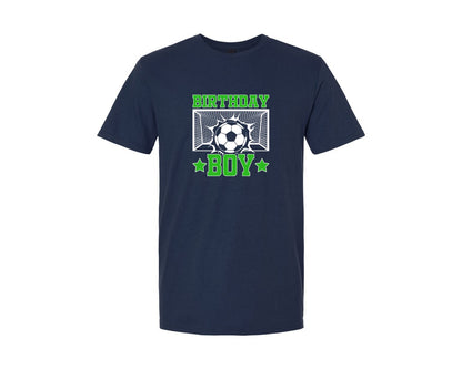 brand:Generic|color:Navy|Birthday Boy Soccer T Shirt 2 Graphic T-Shirt