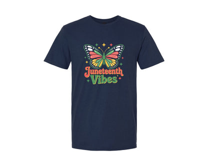 brand:Generic|color:Navy|Juneteenth Vibes 4 Graphic T-Shirt