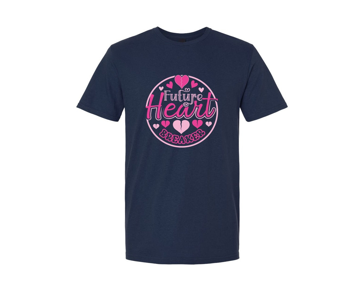 brand:Generic|color:Navy|Future Heart Breaker T Shirt Design 5 Graphic T-Shirt
