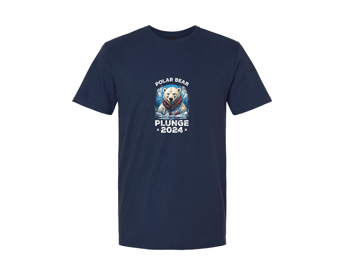 brand:Generic|color:Navy|Polo Bear Plunge 2024 T Shirt Graphic T-Shirt