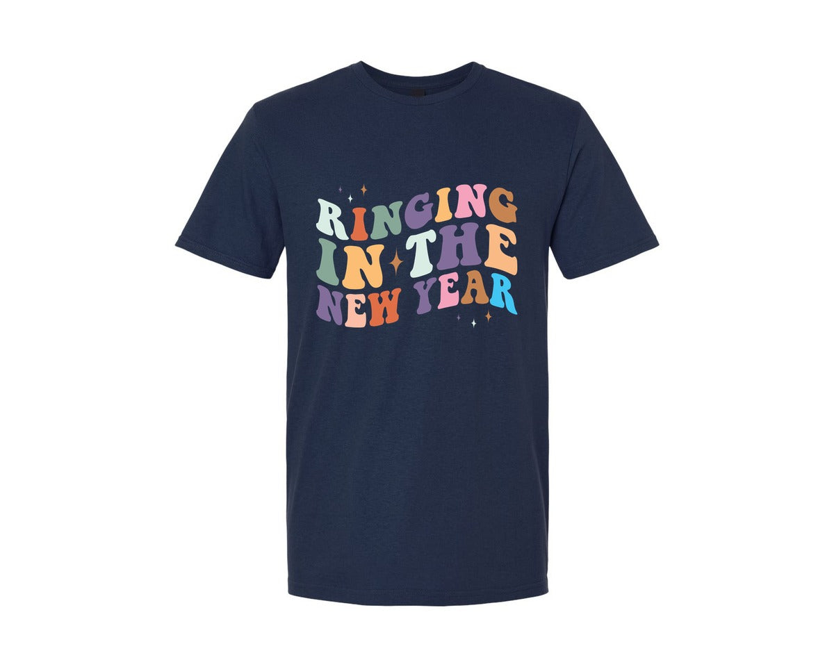brand:Generic|color:Navy|New Years Eve New Year Ring Graphic T-Shirt
