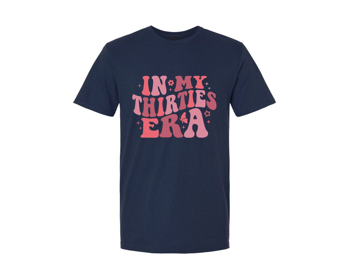 brand:Generic|color:Navy|In My Thirties Era 30Th Birthday Graphic T-Shirt