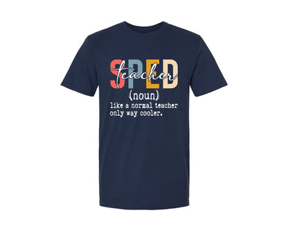 brand:Generic|color:Navy|Sped Teacher Special Education Graphic T-Shirt