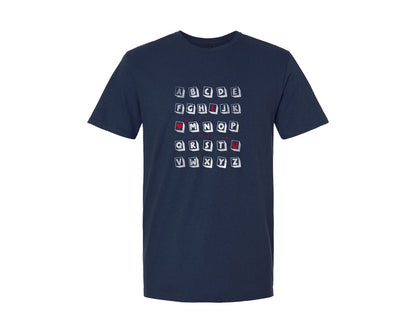 brand:Generic|color:Navy|Alphabet I Love You T Shirt Design Graphic T-Shirt