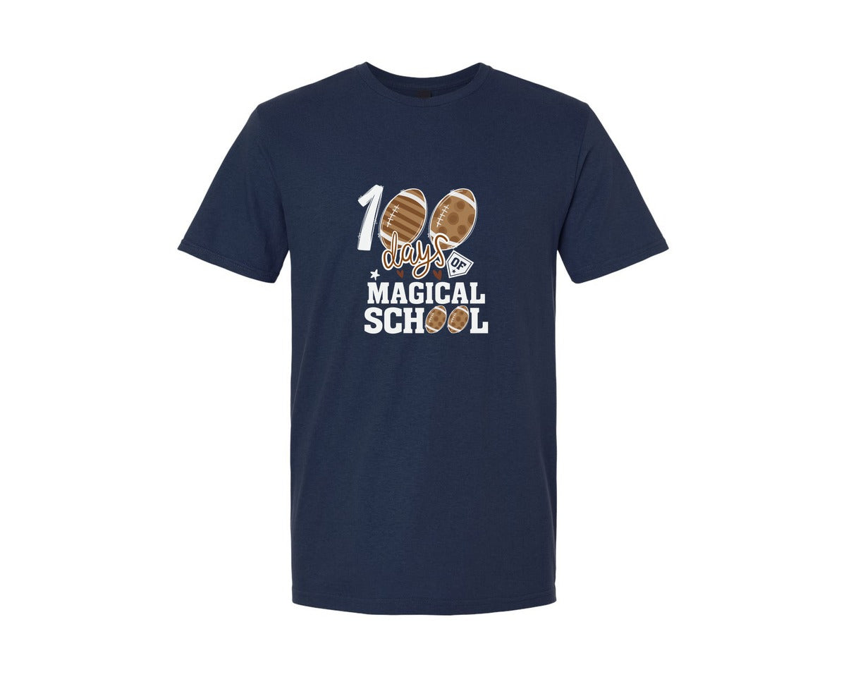 brand:Generic|color:Navy|Happy 100 Days Of School T Shirt Design 30 Graphic T-Shirt