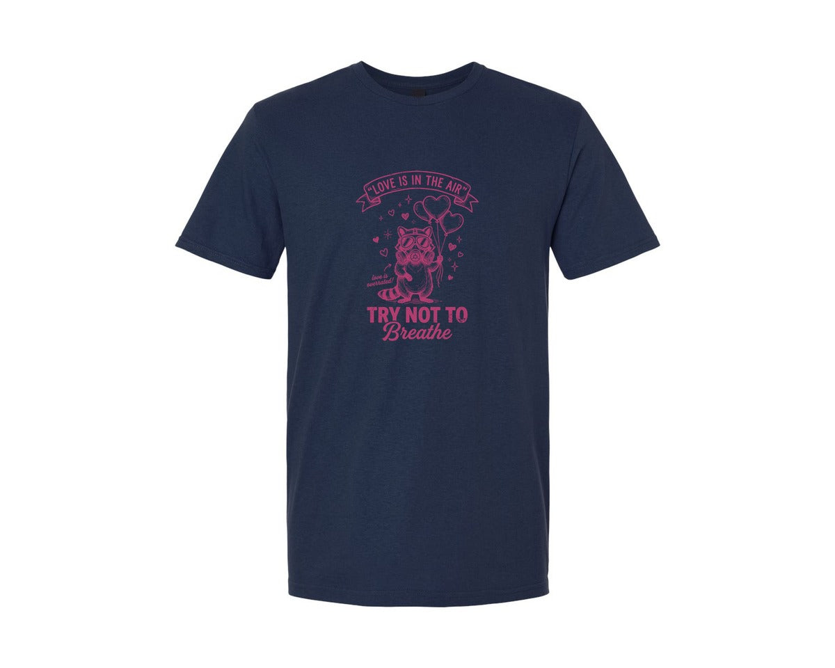 brand:Generic|color:Navy|Funny Raccoon Valentines 4 Graphic T-Shirt