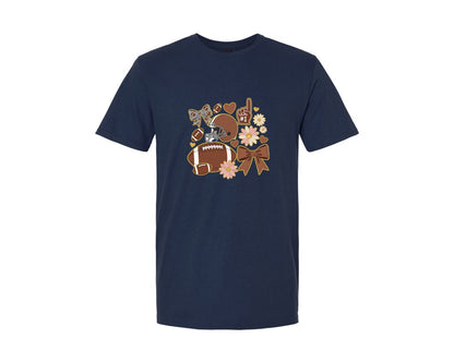 brand:Generic|color:Navy|Football Mama Game Day 2 Graphic T-Shirt