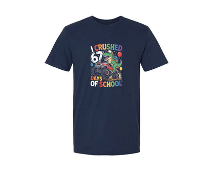 brand:Generic|color:Navy|I Crushed 67 Days Of School 2 Graphic T-Shirt