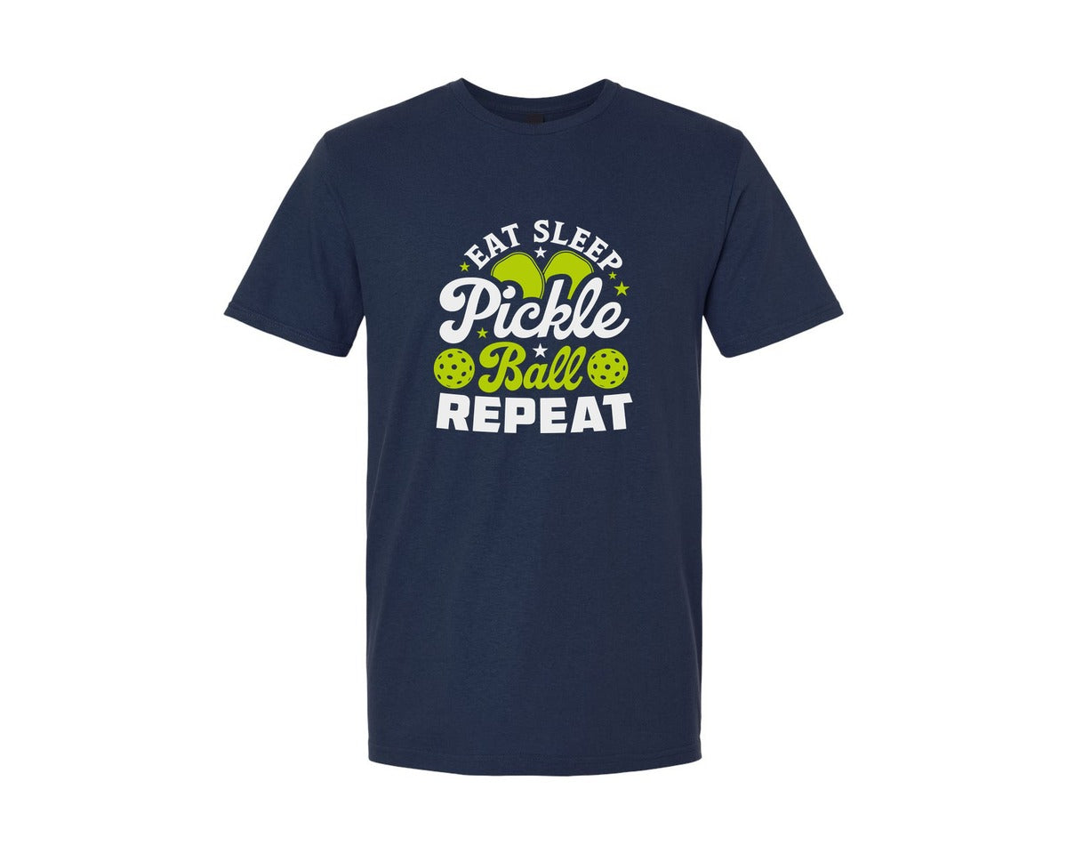 brand:Generic|color:Navy|Eat Sleep Pickleball Repeat T Shirt 2 Graphic T-Shirt
